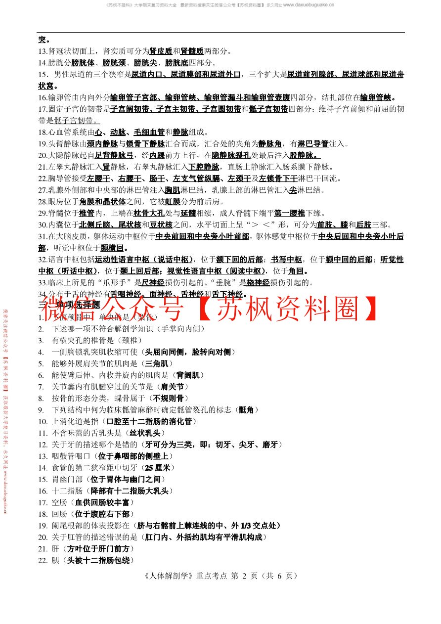 护理解剖学
